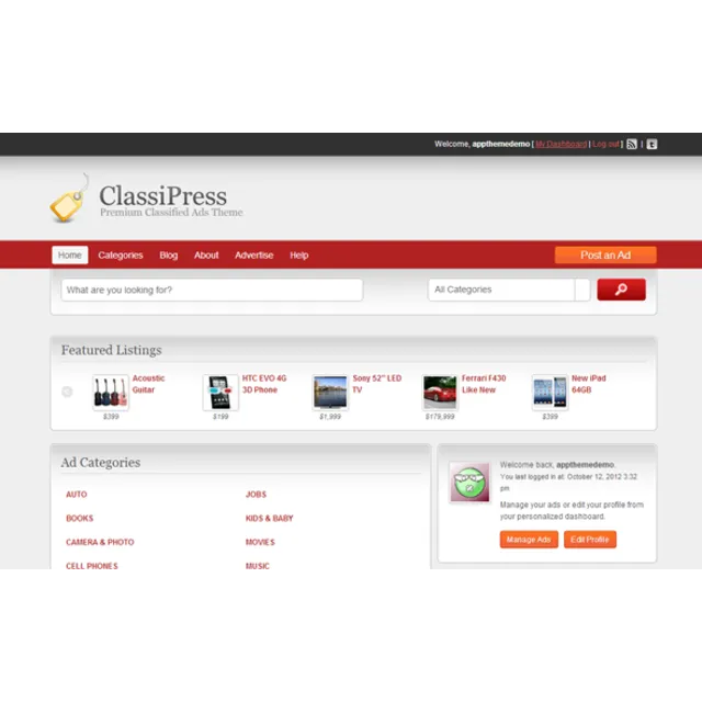 Classipress 3.5.1 русский перевод