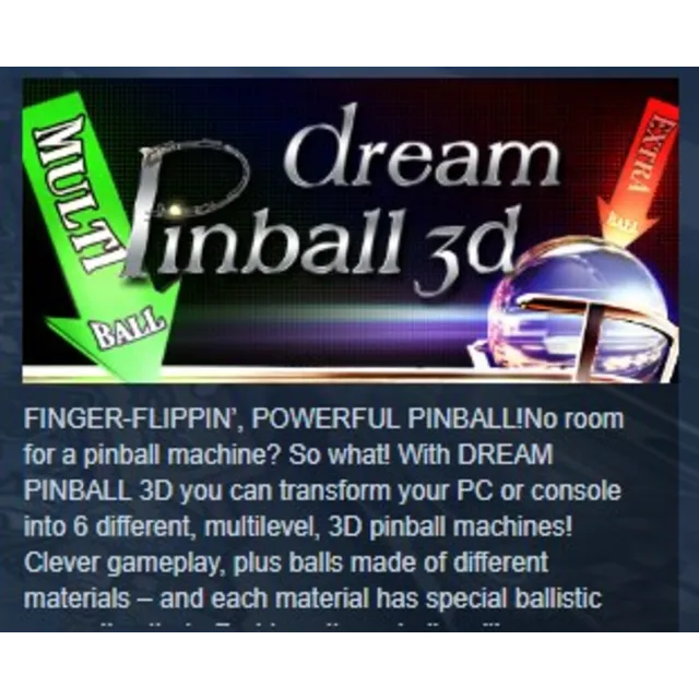 Dream Pinball 3D STEAM KEY REGION GLOBAL+РОССИЯ