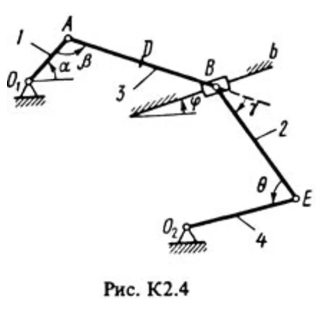 К2 Вариант 42 (рис. 4 усл. 2) решение термех Тарг 1988г