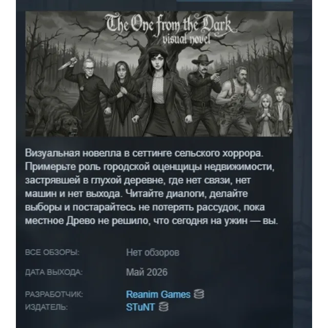 Visual novel: The One from the Dark STEAM KEY РФ+СНГ+GLOBAL ЛИЦЕНЗИЯ СТИМ КЛЮЧ