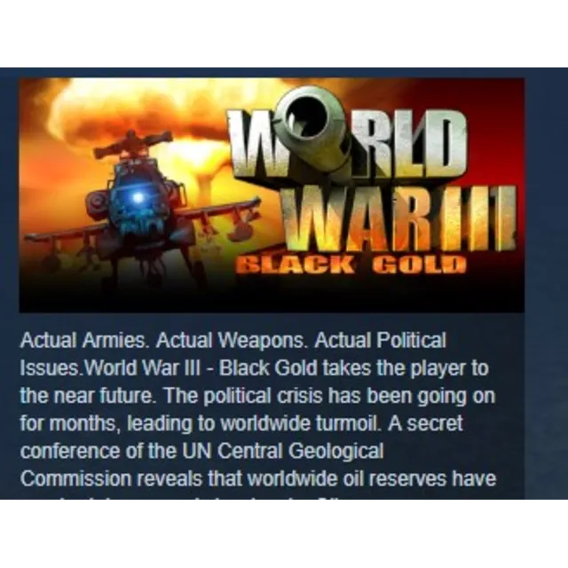 World War III Black Gold STEAM KEY REGION GLOBAL+РОССИЯ