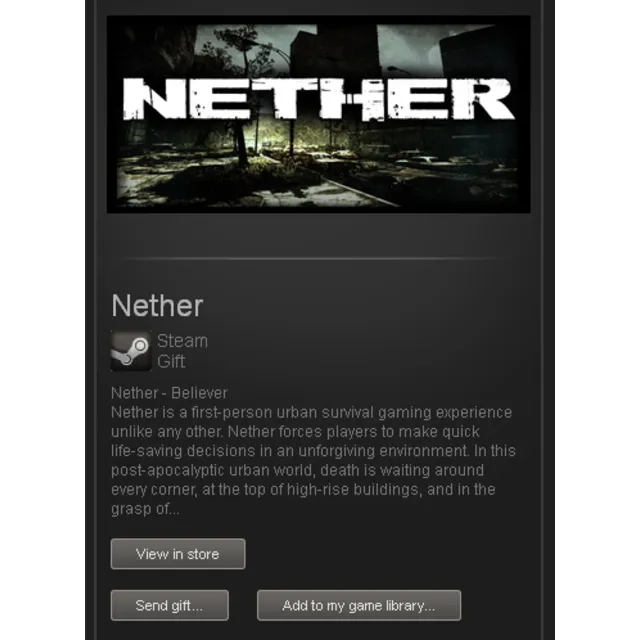 Nether Resurrected (Believer) STEAM Gift - Region Free