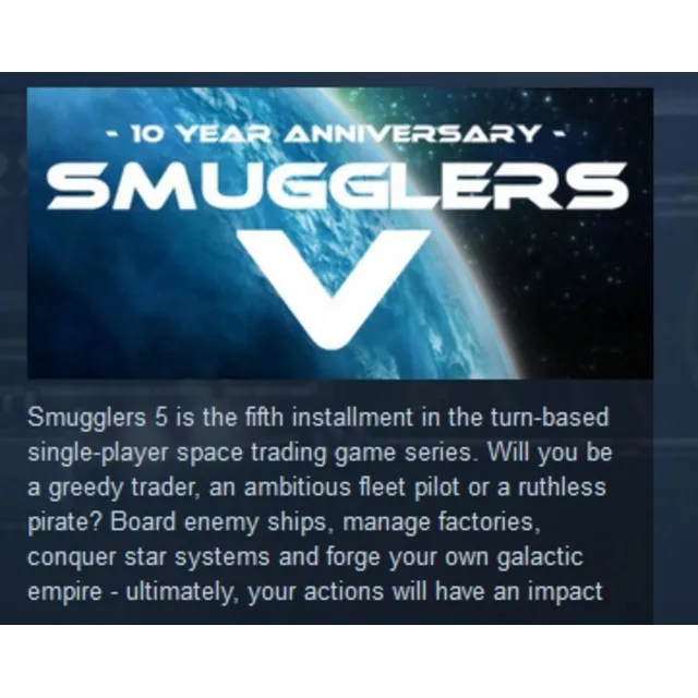 Smugglers V 5 STEAM KEY REGION FREE GLOBAL