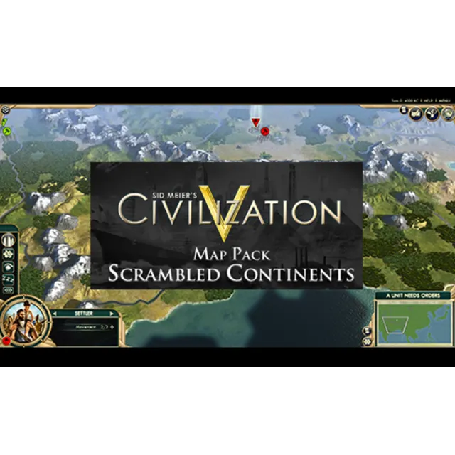 Civilization V 5: Scrambled Continents DLC (Steam Gift)
