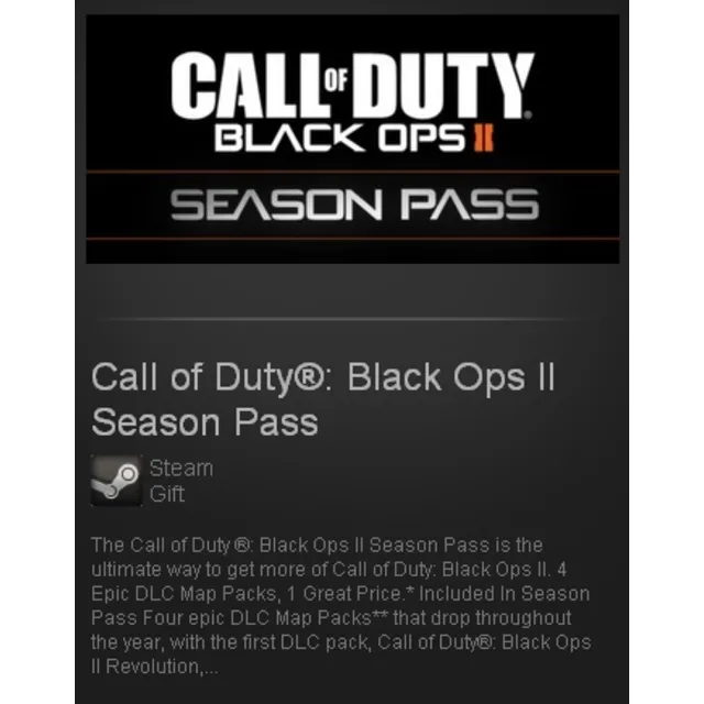Call of Duty: BO 2 - Season Pass - STEAM Gift RU+CIS+UA