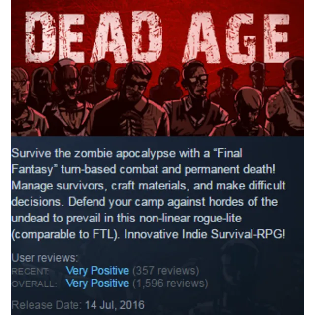 Dead Age (Steam KEY / ROW / Region free / Global)