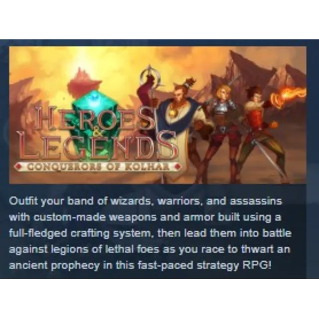 Heroes and &amp; Legends: Conquerors of Kolhar 💎 STEAM KEY