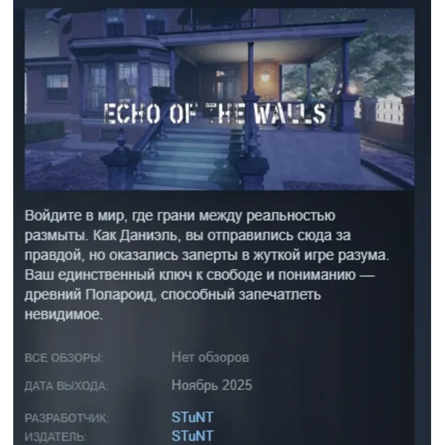 Echo of the Walls STEAM KEY GLOBAL+РОССИЯ ЛИЦЕНЗИЯ СТИМ