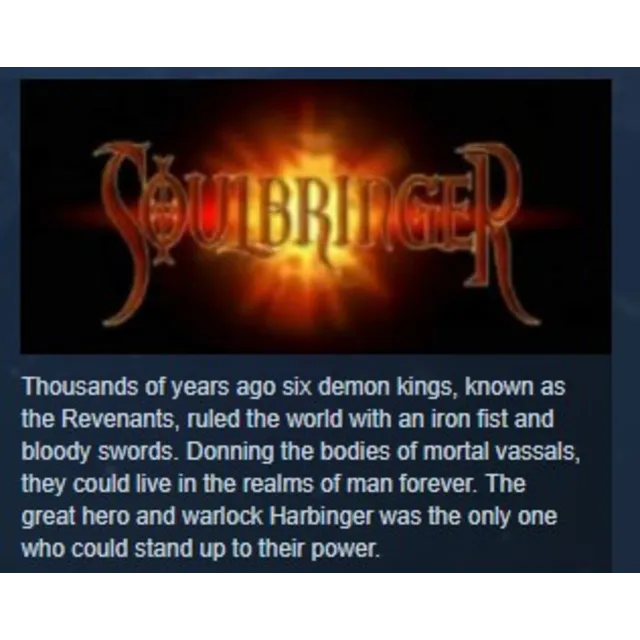 Soulbringer / Ловец Душ STEAM KEY REGION FREE GLOBAL