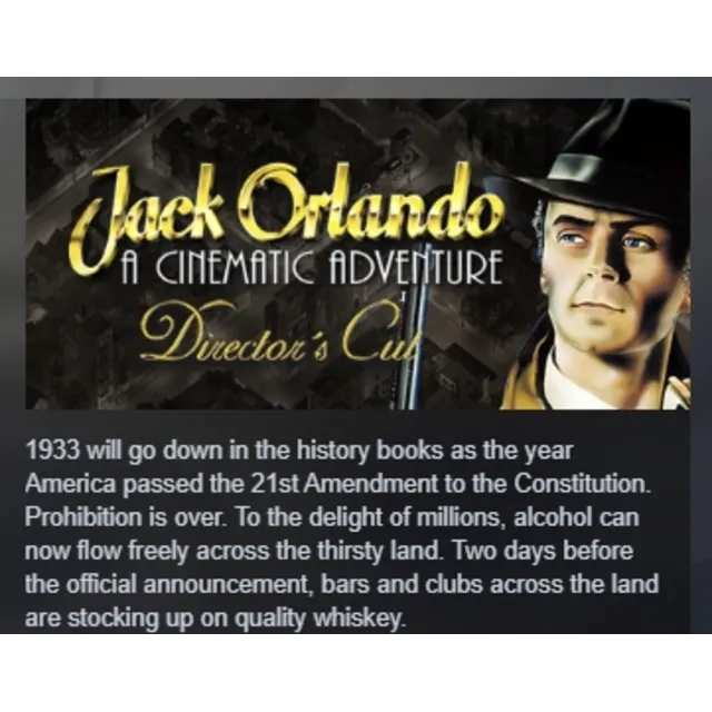 Jack Orlando: Director's Cut STEAM KEY REGION GLOBAL+РОССИЯ ЛИЦЕНЗИЯ