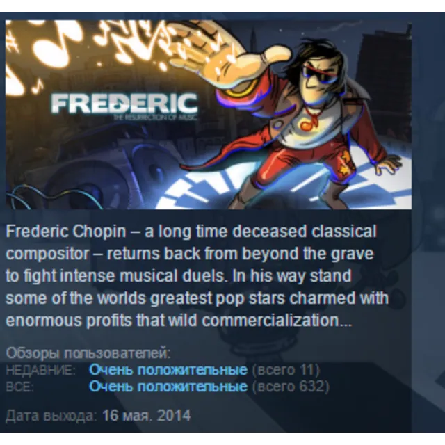 Frederic: Resurrection of Music STEAM KEY REGION FREE