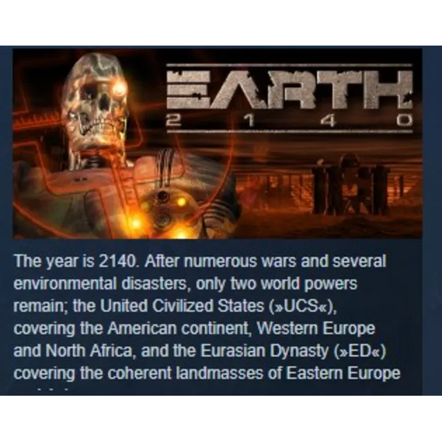 Earth 2140 HD STEAM KEY REGION GLOBAL+РОССИЯ