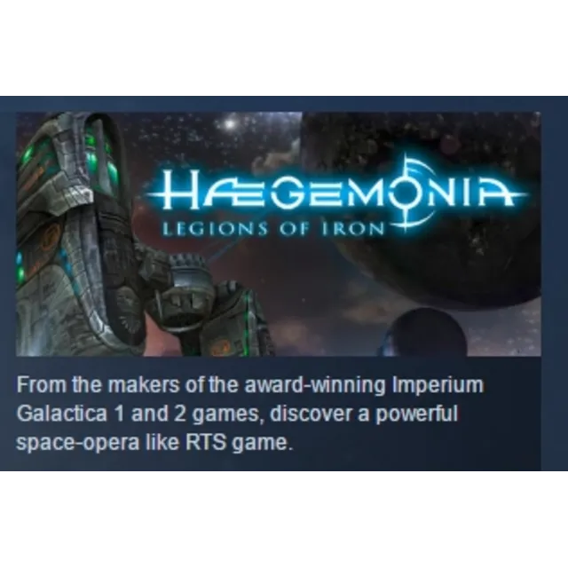 Haegemonia Legions of Iron STEAM KEY РФ+СНГ СТИМ КЛЮЧ