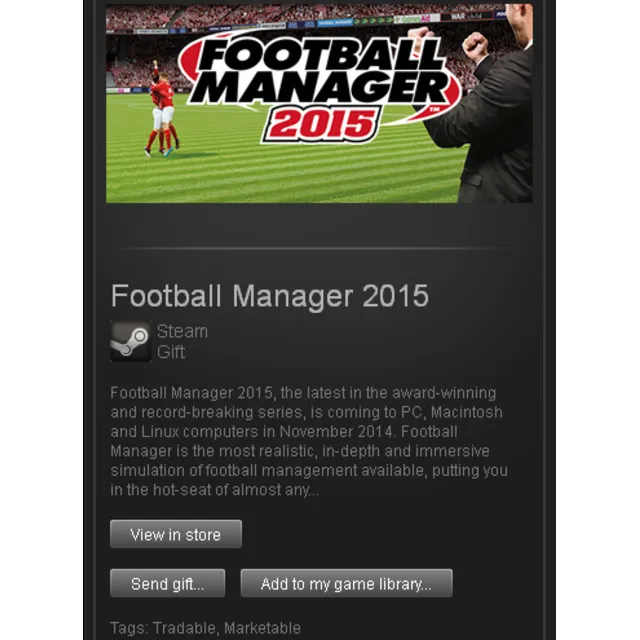 Football Manager 2015 - STEAM Gift - Region RU+CIS+UA