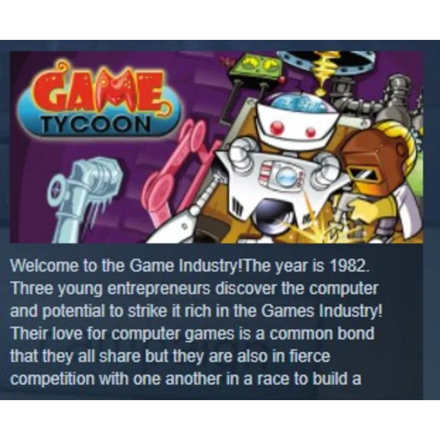 Game Tycoon 1.5 STEAM KEY REGION FREE GLOBAL+РОССИЯ