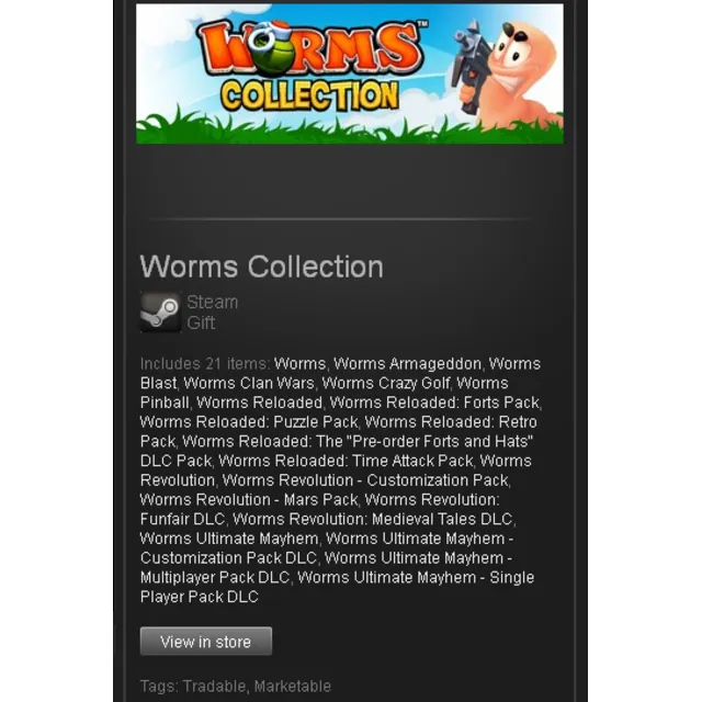 Worms Collection - STEAM Gift - Region Free / GLOBAL