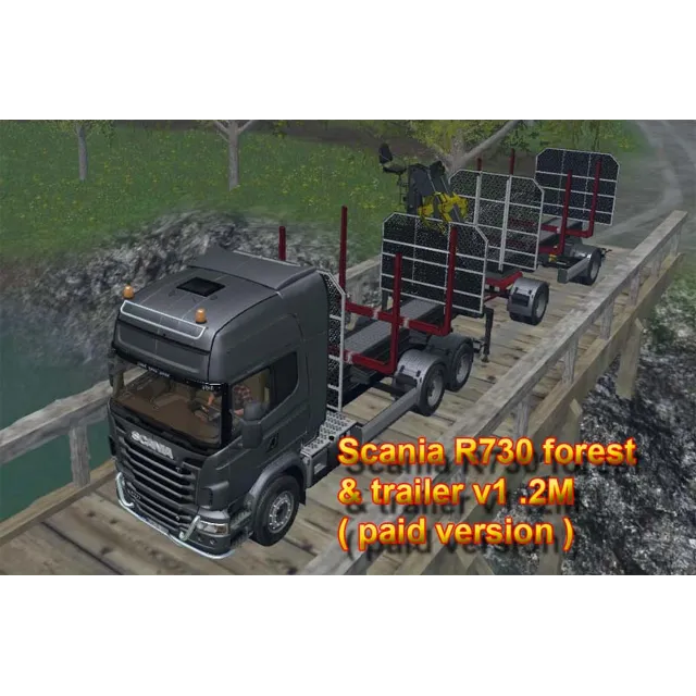 Scania R730 forest &amp; trailer v1 .2M
