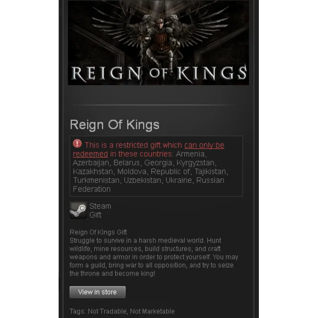 Reign Of Kings - Steam Gift - Region RU+CIS+UA