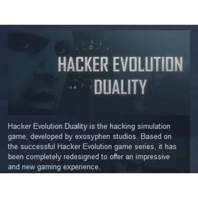 Hacker Evolution Duality STEAM KEY REGION FREE GLOBAL