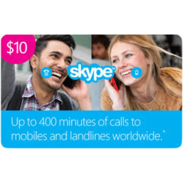 Skype 10 USD Ориг. Ваучер - Актив.на Skype.com