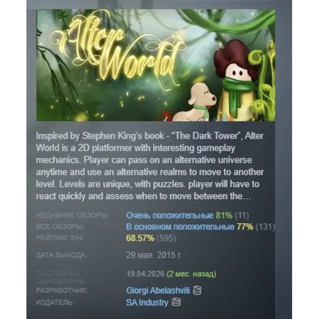Alter World STEAM KEY REGION GLOBAL+РОССИЯ