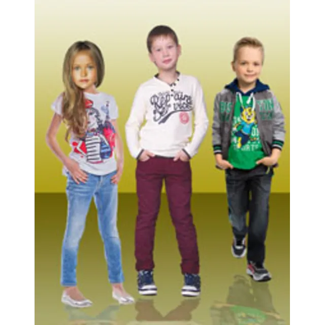 Выкройка детских брюк джинсового типа на 6-7-8-9 лет