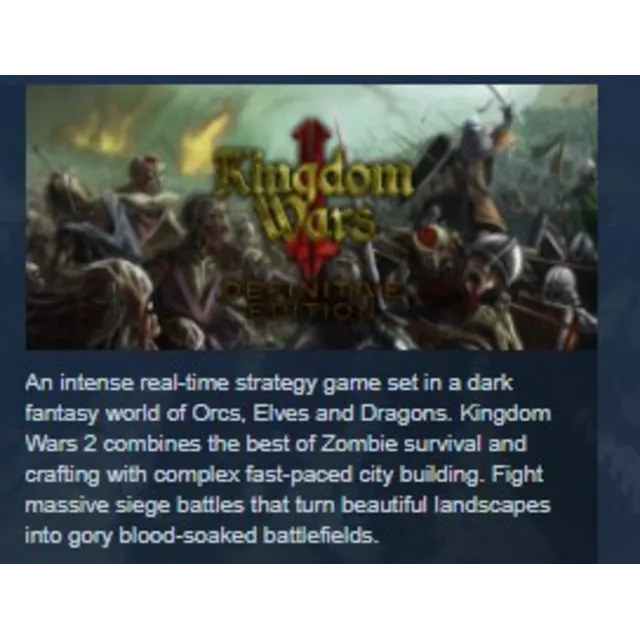 Kingdom Wars 2: Definitive Edition STEAM KEY REGION FREE GLOBAL+РОССИЯ