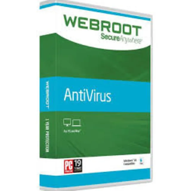 Webroot SecureAnywhere AntiVirus 1 ГОД/1ПК
