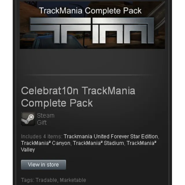 TrackMania Complete Pack - STEAM Gift - Region Free
