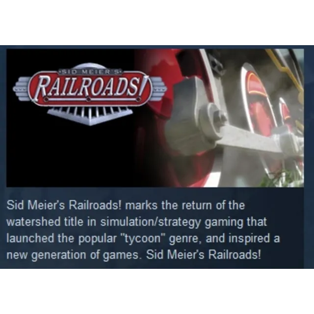 Sid Meier's Railroads! STEAM KEY GLOBAL+РОССИЯ+СНГ СТИМ КЛЮЧ ЛИЦЕНЗИЯ