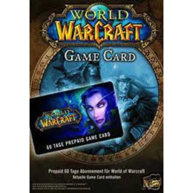 WOW WORLD OF WARCRAFT TIME CARD 60 дней EURO + RU
