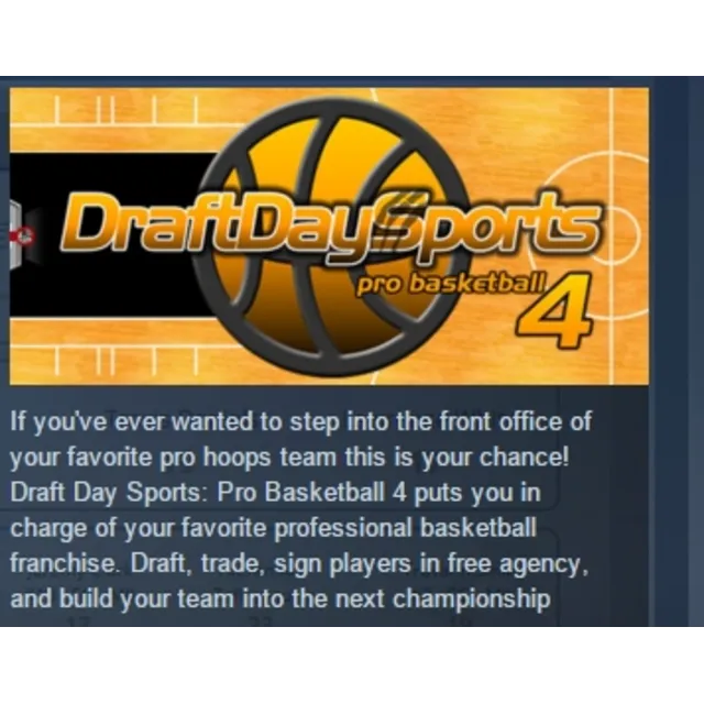 Draft Day Sports Pro Basketball 4 STEAM KEY REGION FREE
