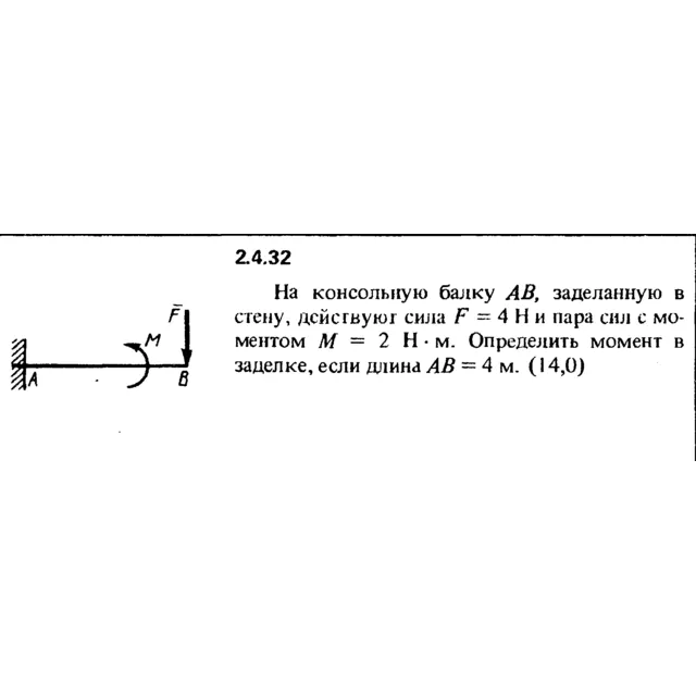 Решение задачи 2.4.32 из сборника Кепе О.Е. 1989 года
