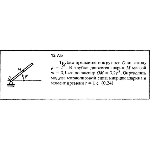 Решение задачи 13.7.5 из сборника Кепе О.Е. 1989 года