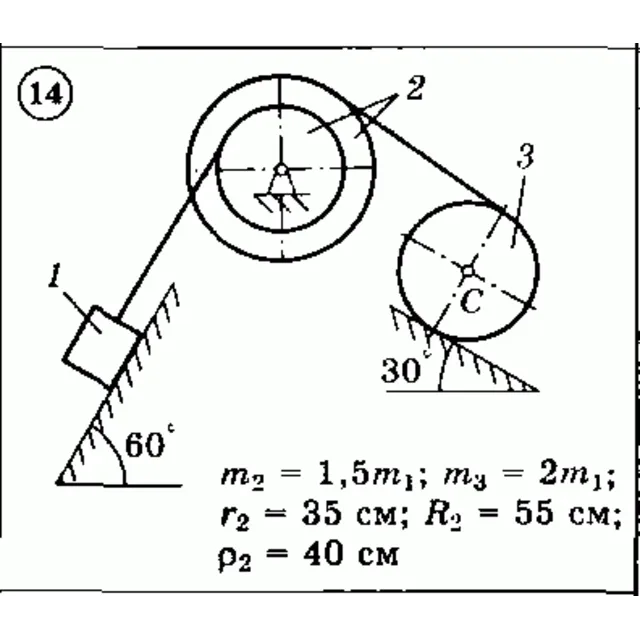 Решение задачи Д3 (задание 1) Вариант 14 Диевский В.А.