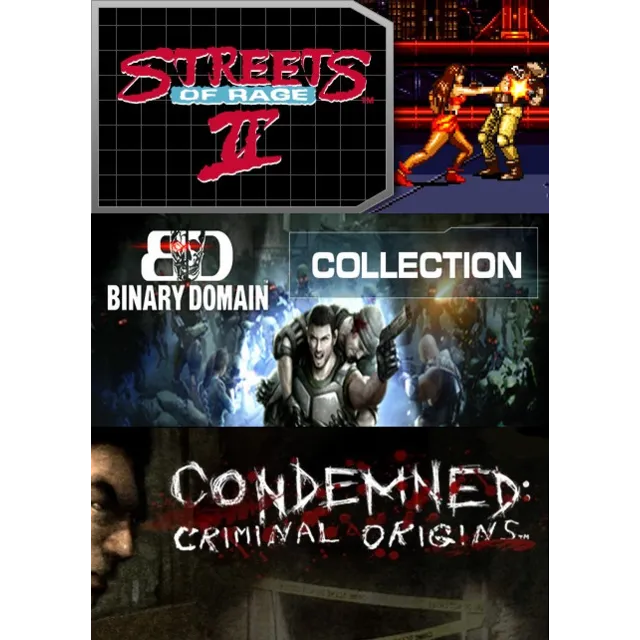 Streets of Rage 2 + Condemned Criminal Origins + Binary Domain (Steam Key Region Free