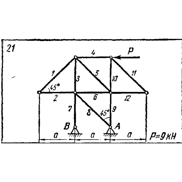 C1 Варинат 21 (C1 В21) термех задачник Яблонский 1978г