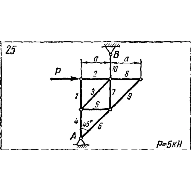 C1 Варинат 25 (C1 В25) термех задачник Яблонский 1978г