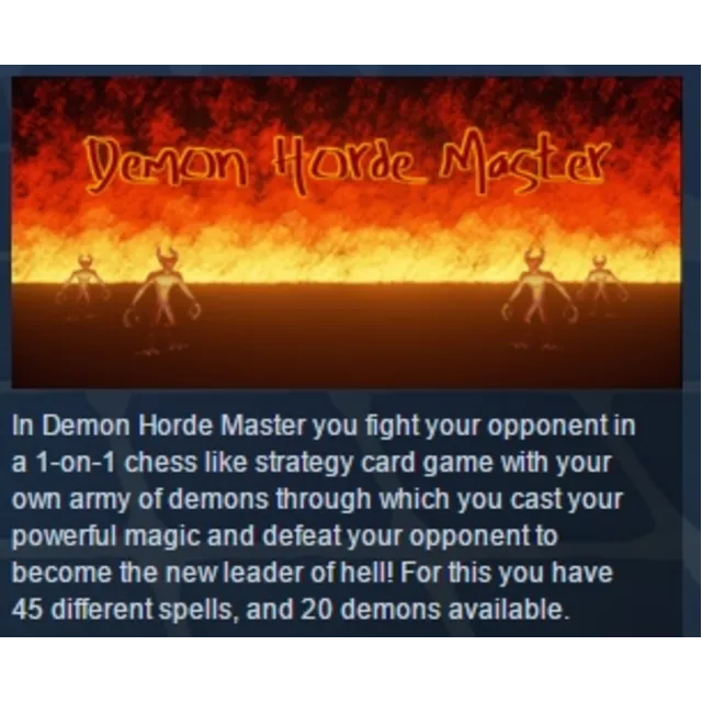 Demon Horde Master STEAM KEY REGION GLOBAL+РОССИЯ ЛИЦЕНЗИЯ