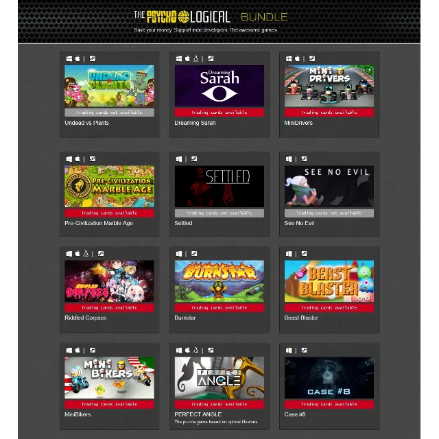 Indie Gala The Psycho Logical (11 Steam) Region Free