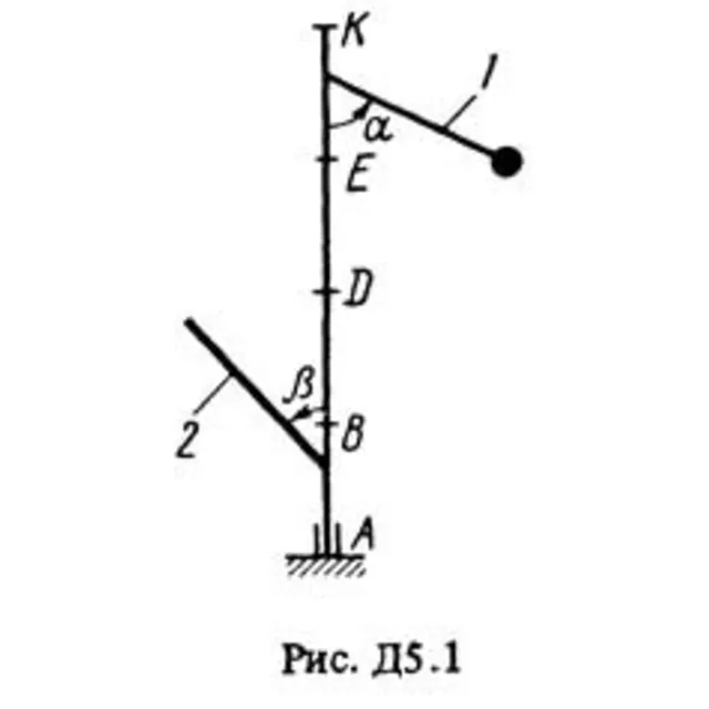 Решение Д5 Вар. 11, решебник теормех Тарг С.М. 1983 г.