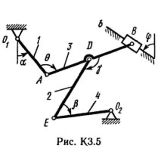 Решение К3-51 (Рисунок К3.5 условие 1 С.М. Тарг 1989 г)