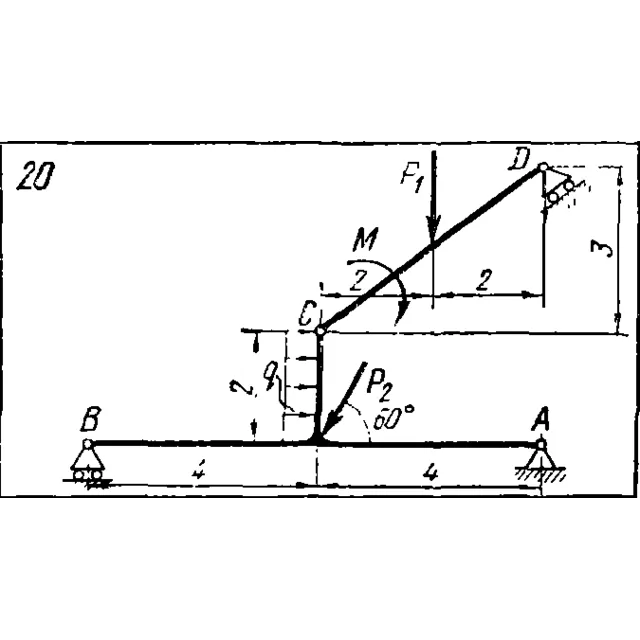 C5 Вариант 20 термех из решебника Яблонский А.А. 1978 г