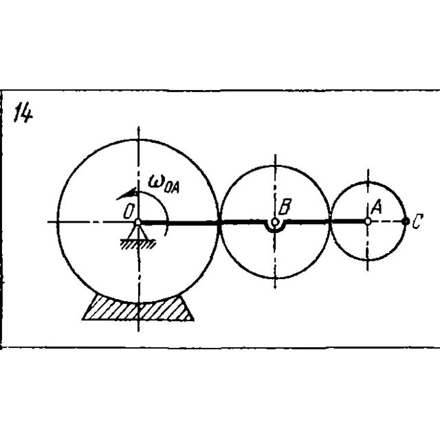 Задача К4 Вар. 14 термех из решебника Яблонский АА 1978