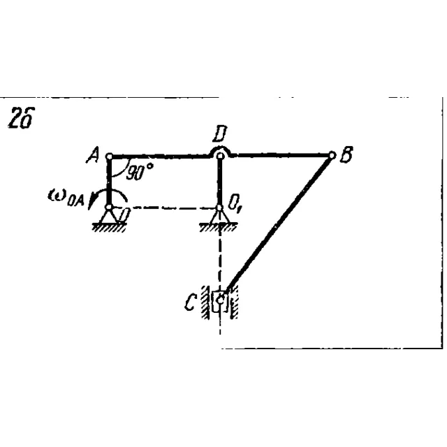 Задача К4 Вар. 26 термех из решебника Яблонский АА 1978
