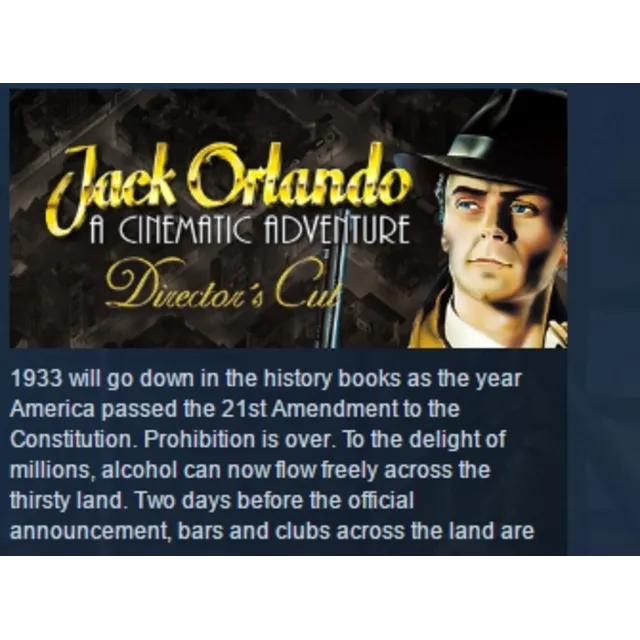 Jack Orlando: Director's Cut STEAM KEY GLOBAL+РОССИЯ