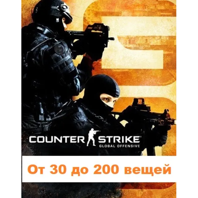 CS:GO инвентарь от 30 до 200 вещей