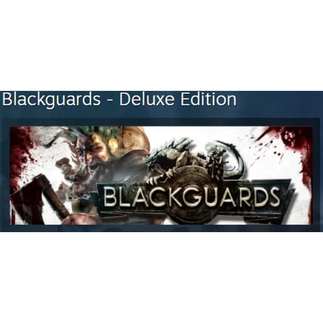 Blackguards - Deluxe Edition STEAM KEY REGION FREE ROW