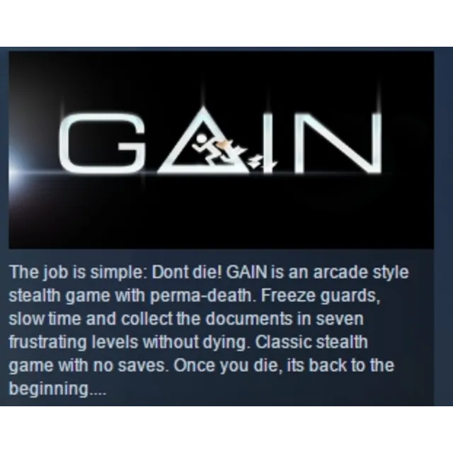 GAIN STEAM KEY REGION GLOBAL+РОССИЯ ЛИЦЕНЗИЯ