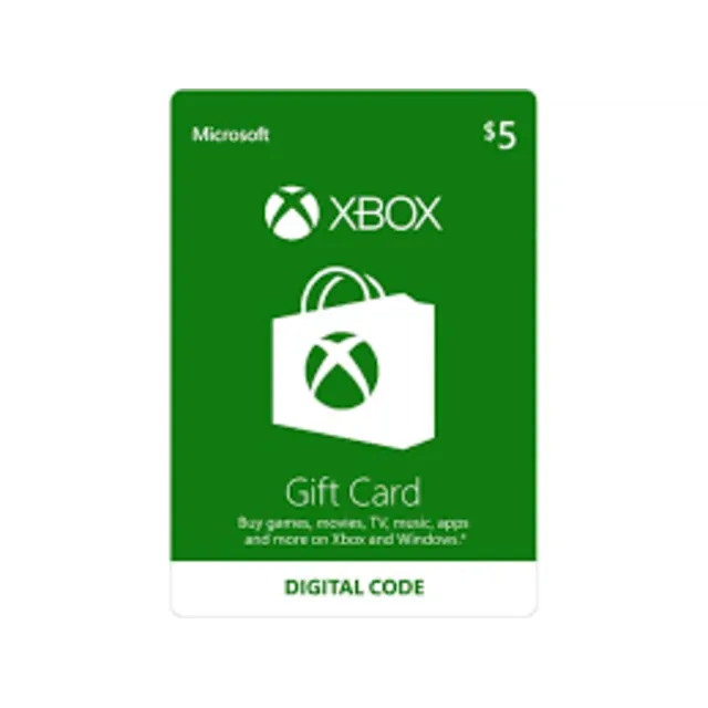 XBOX LIVE GIFT CARD $5 (USA)